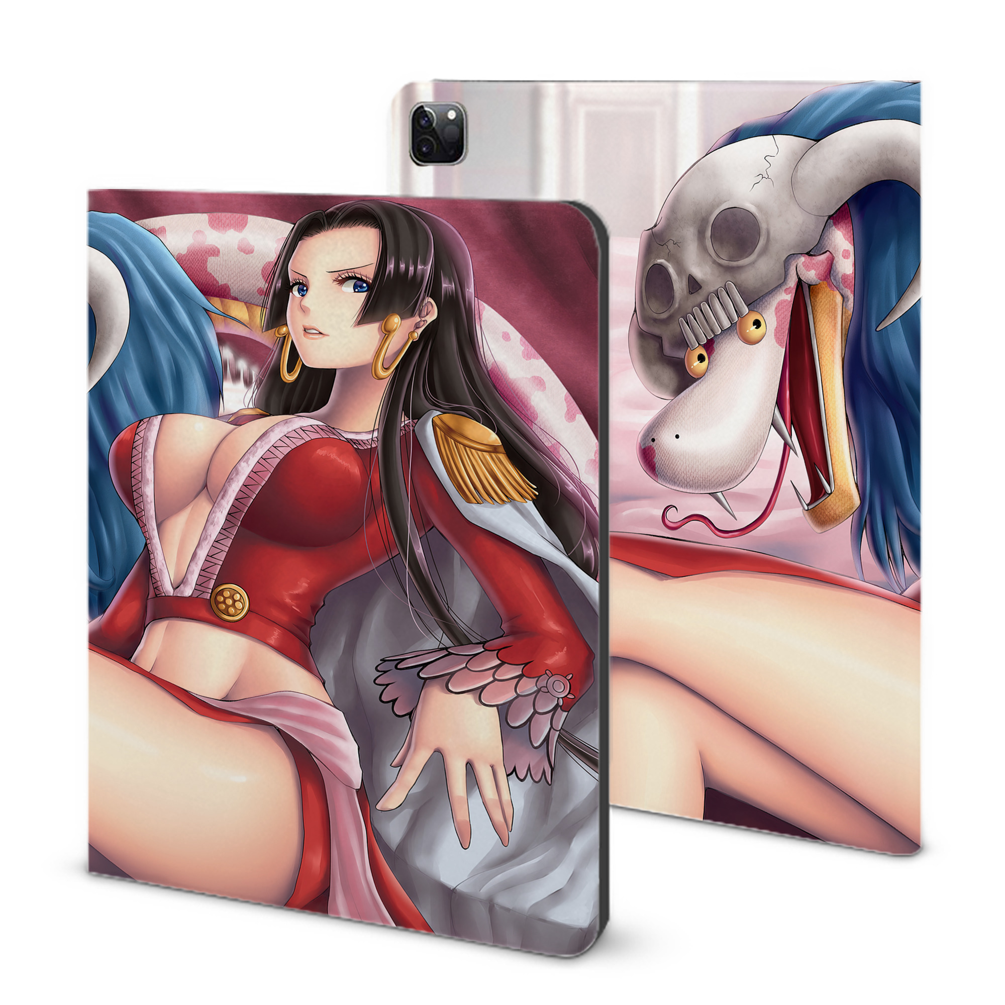 （画像用） ワンピース ONE PIECE IPad ケース ブック型 PUレザー TPU 耐衝撃 軽量 薄型 ペン収納なし 全面保護 IPad 各モデル対応